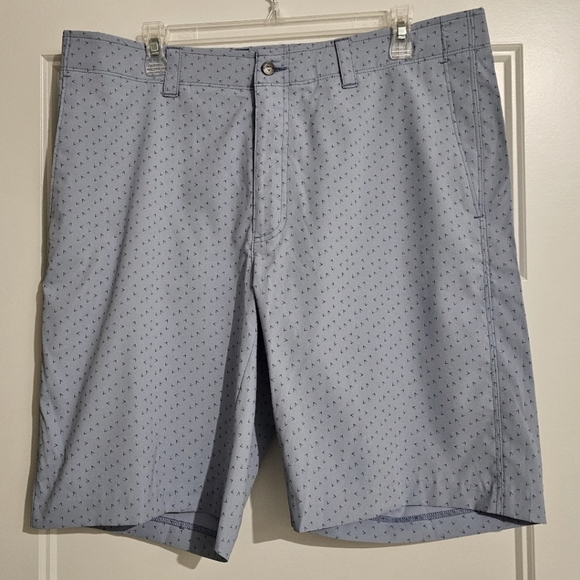 New Callaway Men's Blue Patterned Golf Shorts - sz 36 - Picture 3 of 5